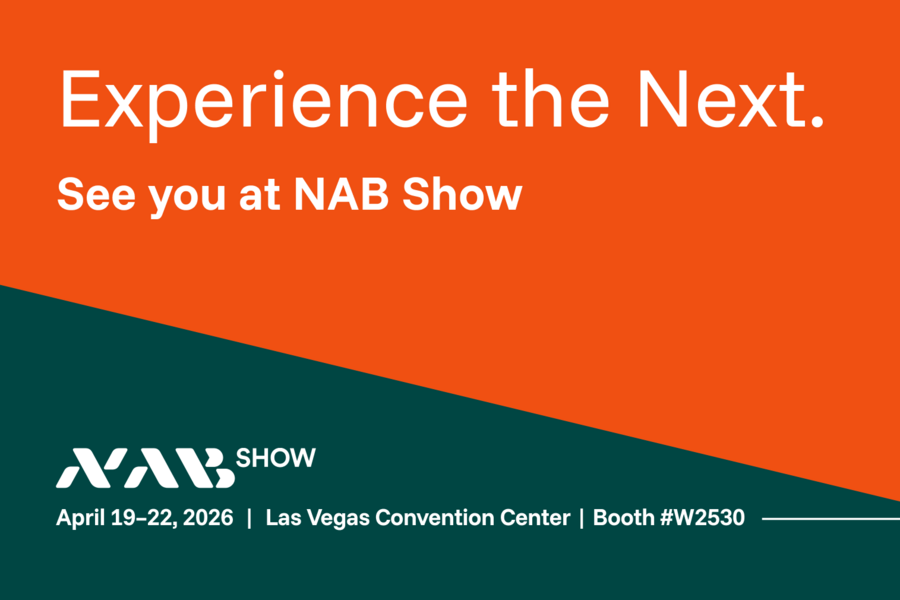 Save-the-date graphic for NAB Show 2026 in Las Vegas with dates and booth number W2530.