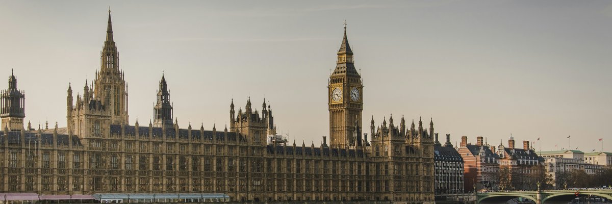 Boats on the Thames with Big Ben in view.