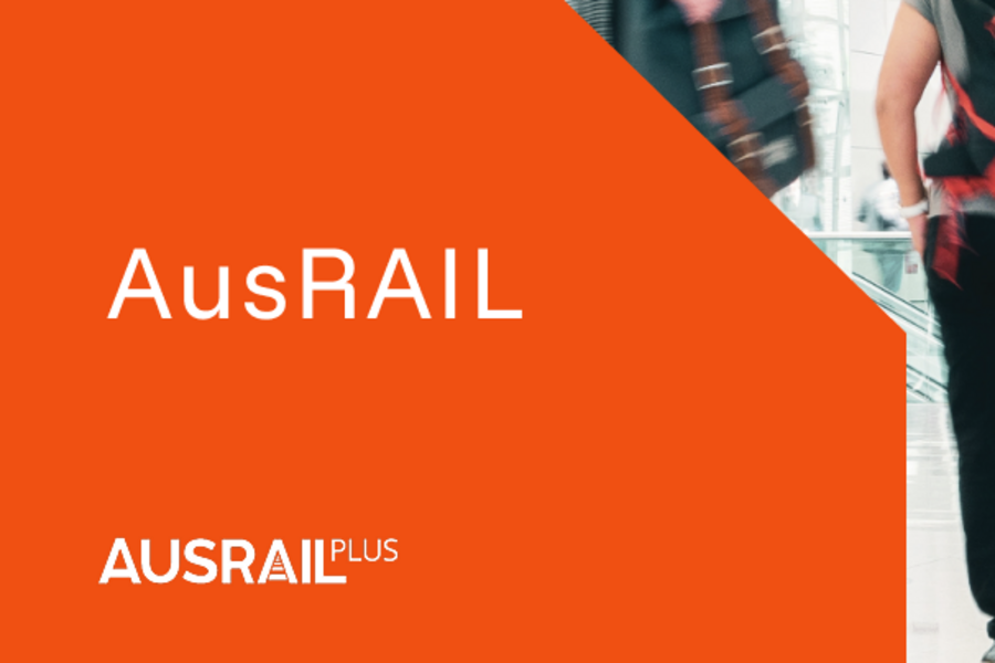 Graphic announcement for the AusRail event on November 25–28, 2025, in Melbourne.