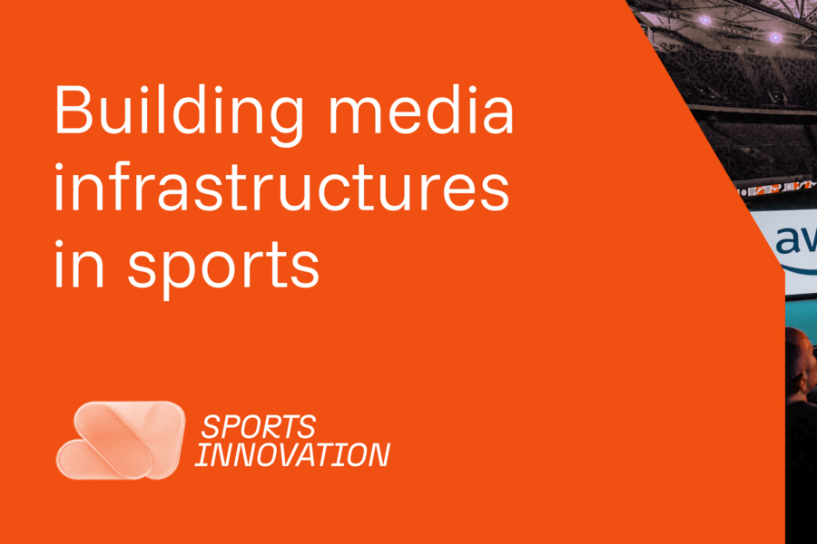 Stage and audience at the Sports Innovation event in Merkur Arena Düsseldorf