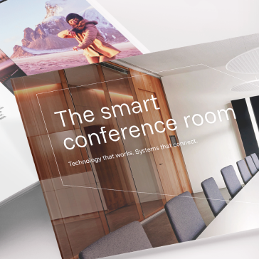 Open Qvest playbook showcasing smart conference room concepts and project examples.