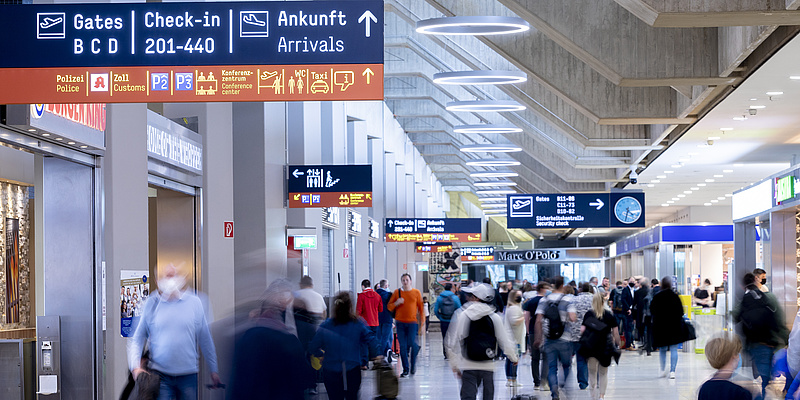 Cologne Bonn Airport passengers Terminal 1