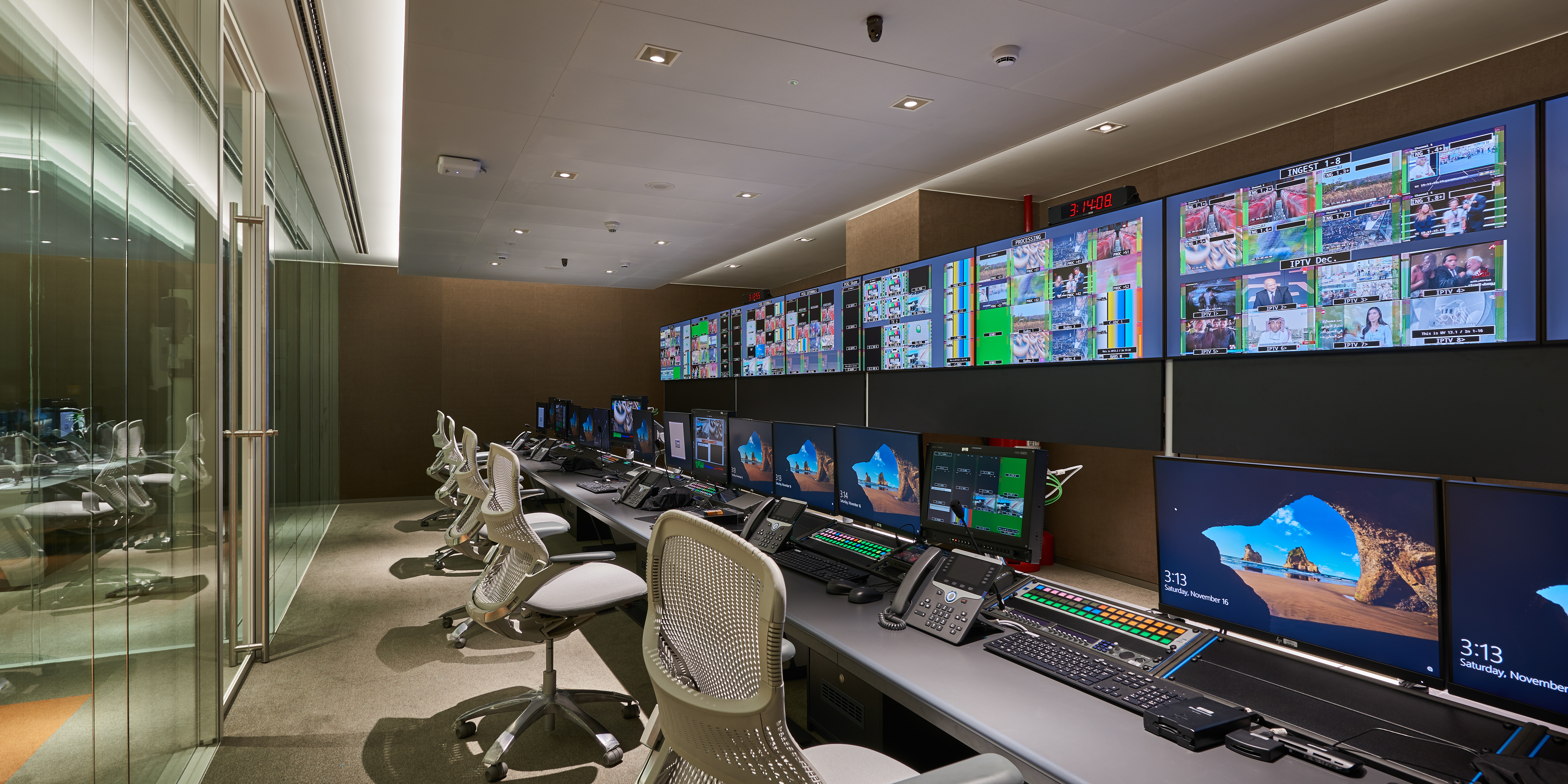 Asharq control room