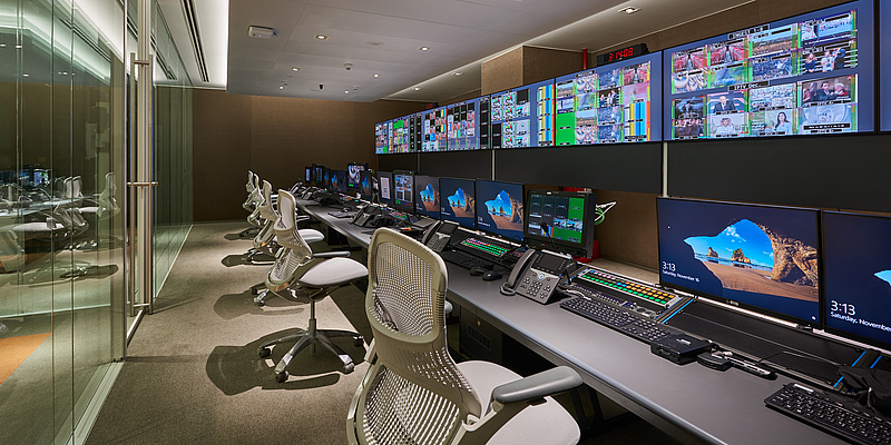 Asharq control room