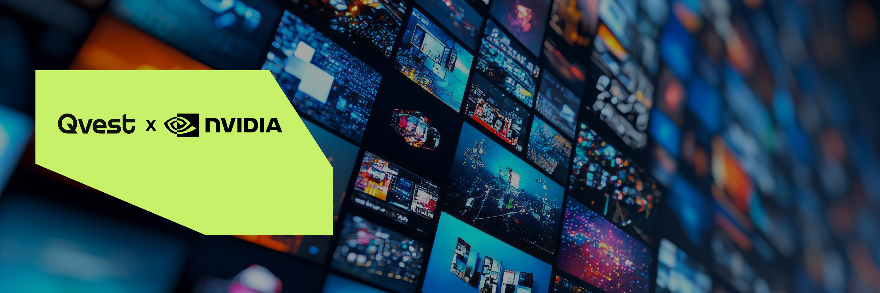 Qvest und NVIDIA Logo Zusammenarbeit.