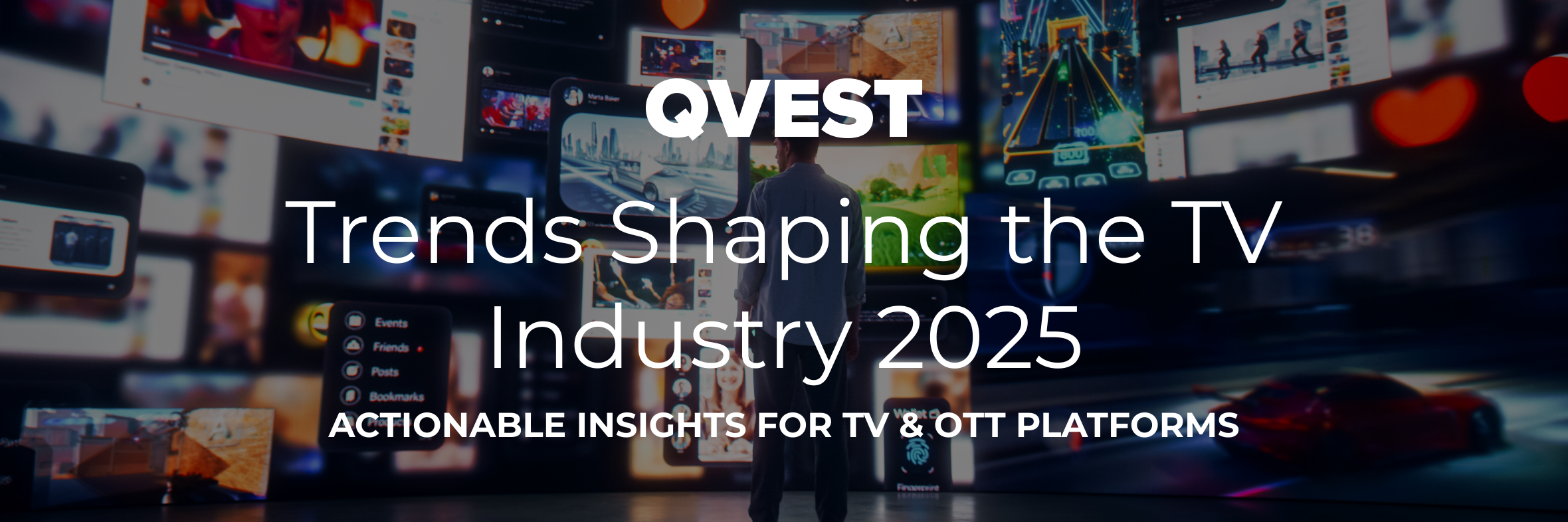 Person looking at multiple digital screens.