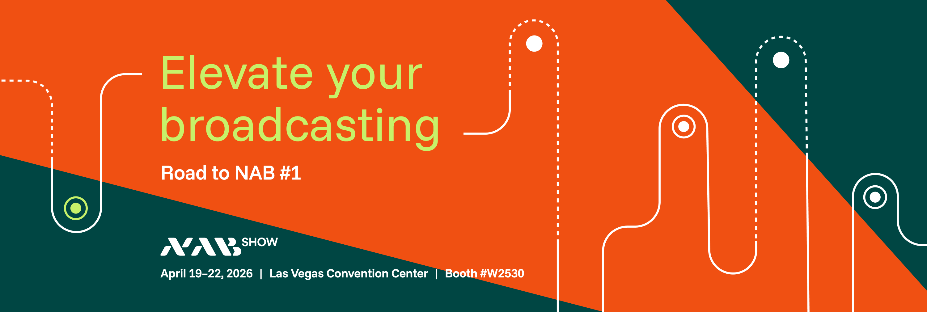 NAB Show promotional banner.