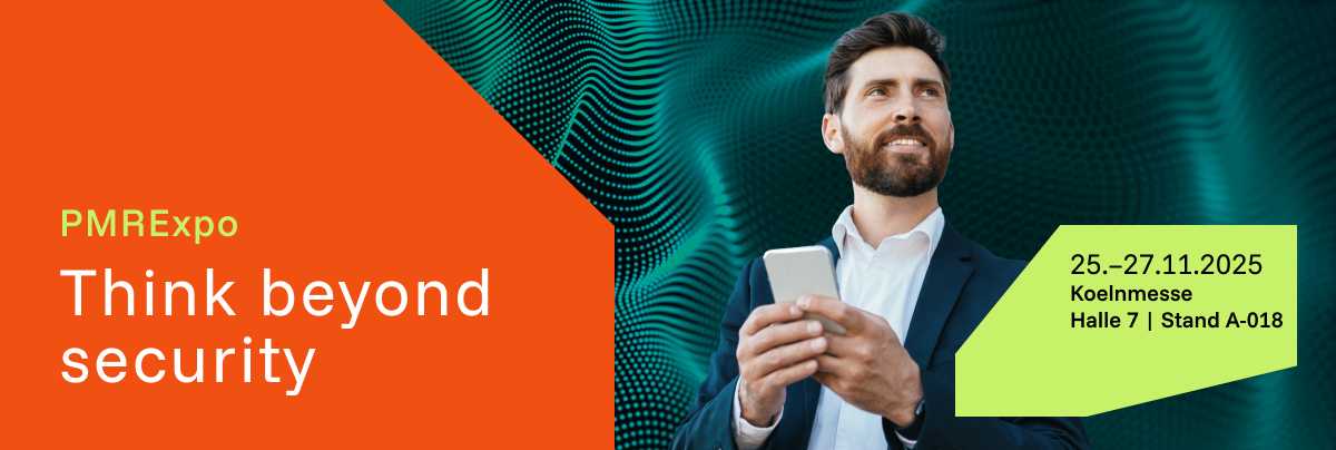 QV-25-EV-PMRExpo-header.png Graphic for PMRExpo 2025 showing a man holding a smartphone and event details for the trade fair in Cologne.