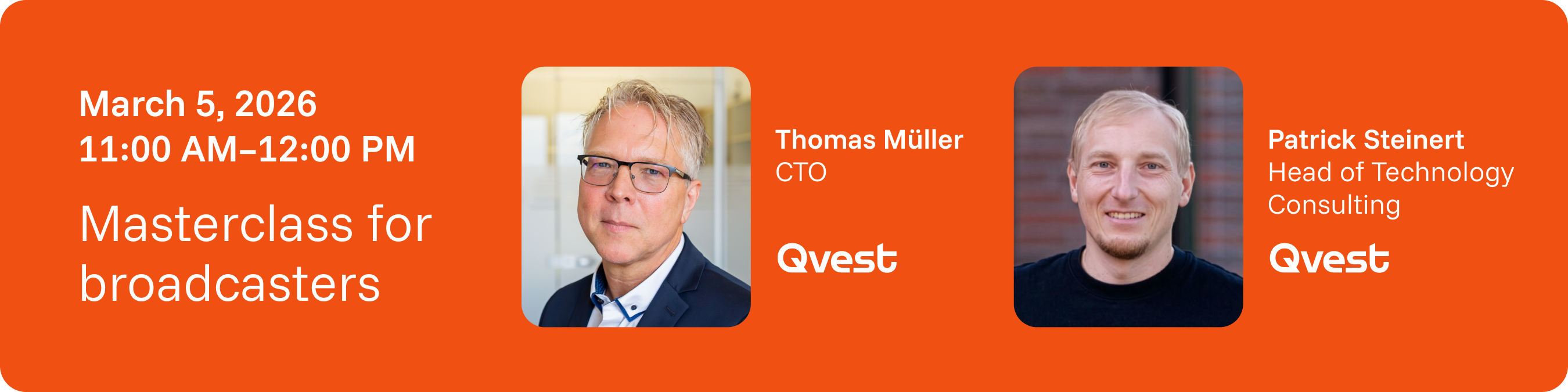 Masterclass for broadcasters with speakers.